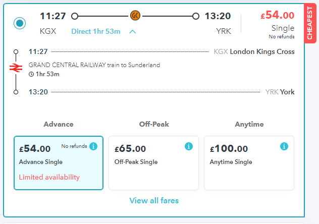 how to use the train - ticket selection