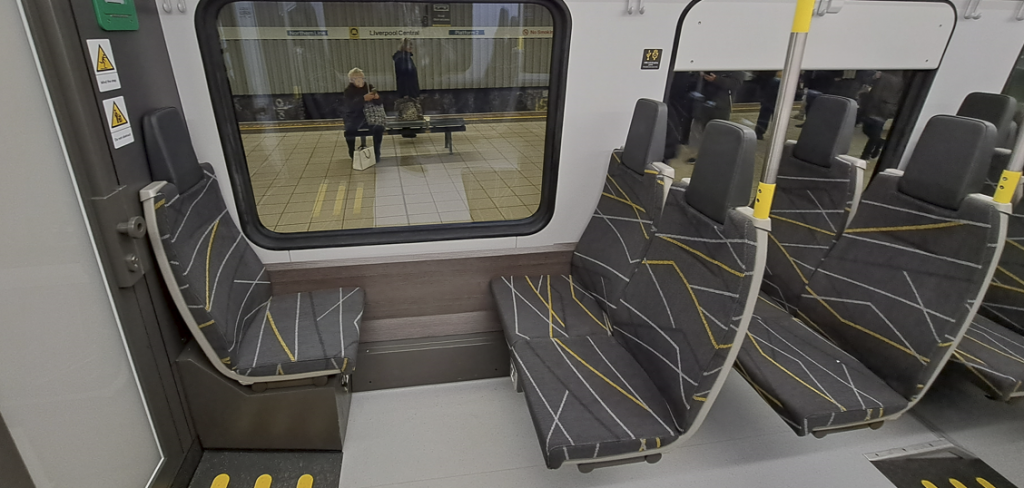 new merseyrail train interior