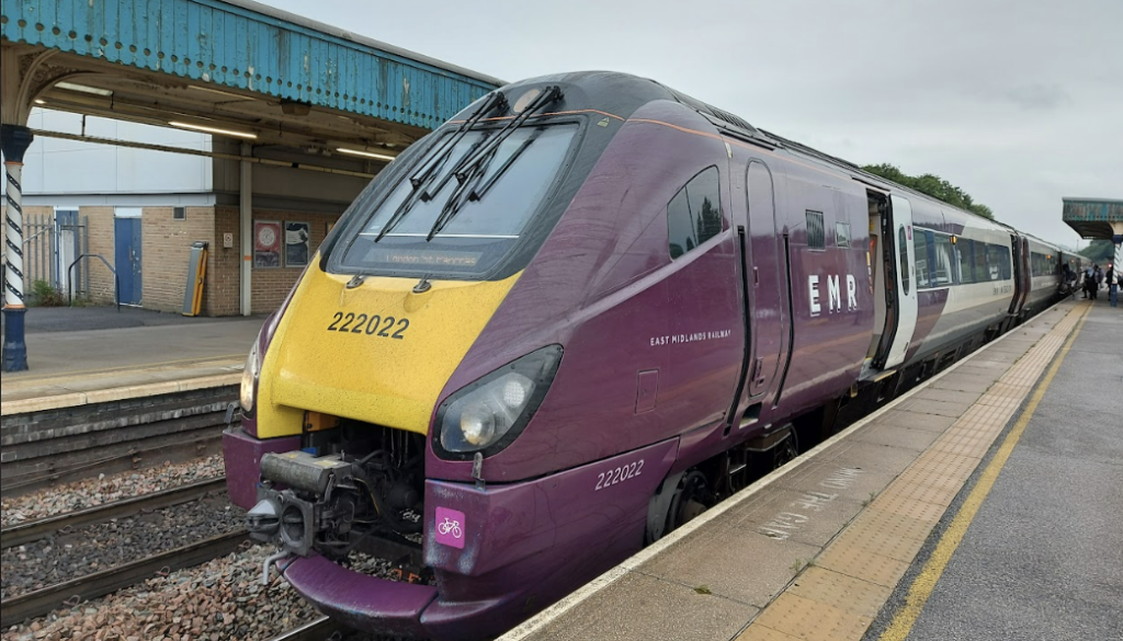 emr meridian sheffield to london train