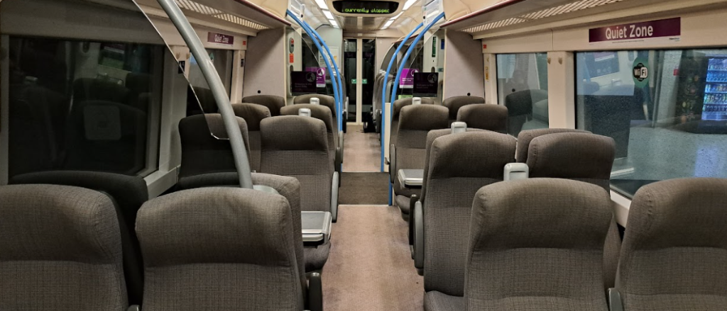 interior of chiltern turbostar train